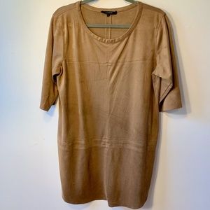 Suede Tshirt Shift Dress (M/L)